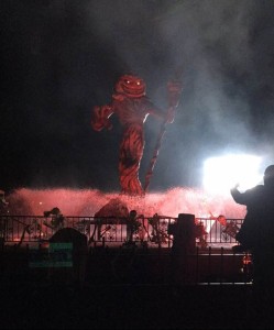 A view of the amazing attractions made for Fright Fest.