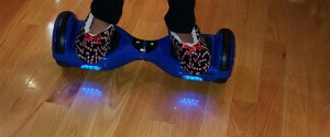 This is a hoverboard in use before the ban.