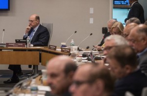 Jospeh J. Lhota, chairman of the MTA, during a board meeting in July Photo Credit: Victor J. Blue