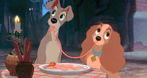 Caption: This picture depicts a date night created by the Tramp with whatever he had at the moment. Photo Credit: Disney