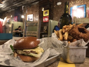 “Be my Burger” and a side of Rings and Fries Photo Credit: Harjot Kaur 