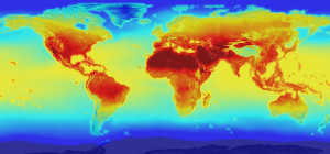 A map of the global temperature of countries around the world. Credit: NASA