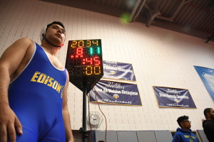 Ulaan Hyder awaits his match at Eagle Academy Photo Credit Grace Mc Nally