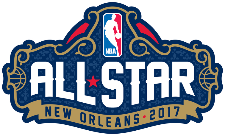 Official logo of the 2017 All-star game in New Orleans.