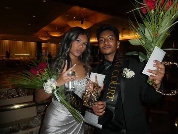 Traditions like Prom Court, was another moment many looked forward to. One couple in particular was able to go out with a bang! One of Edison’s Varsity Basketball stars, Andre Bisessar, along with his date, Adriana Harilall, won prom court. 