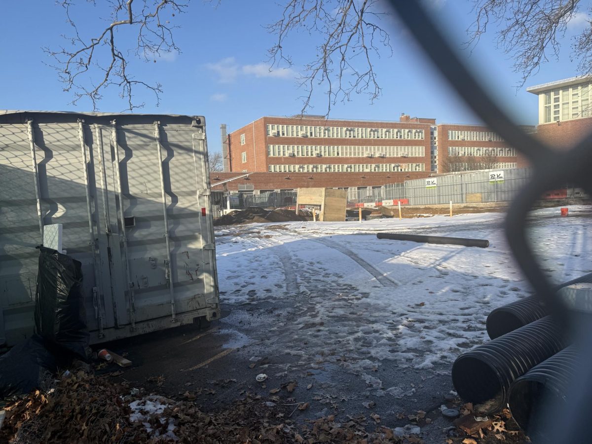 The teacher's parking lot has been closed due to a construction project with the Department of Environmental Protection since November 4th.