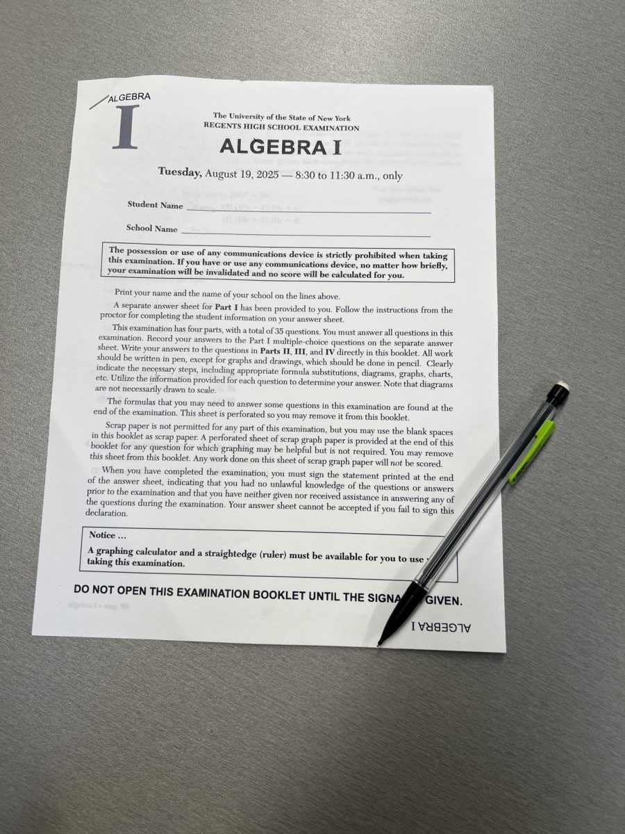 Students prepare for upcoming Regents using previous iterations of the test.