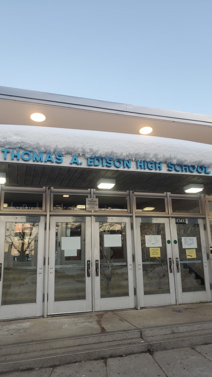 The snow had staying-power at Edison after most recent store.