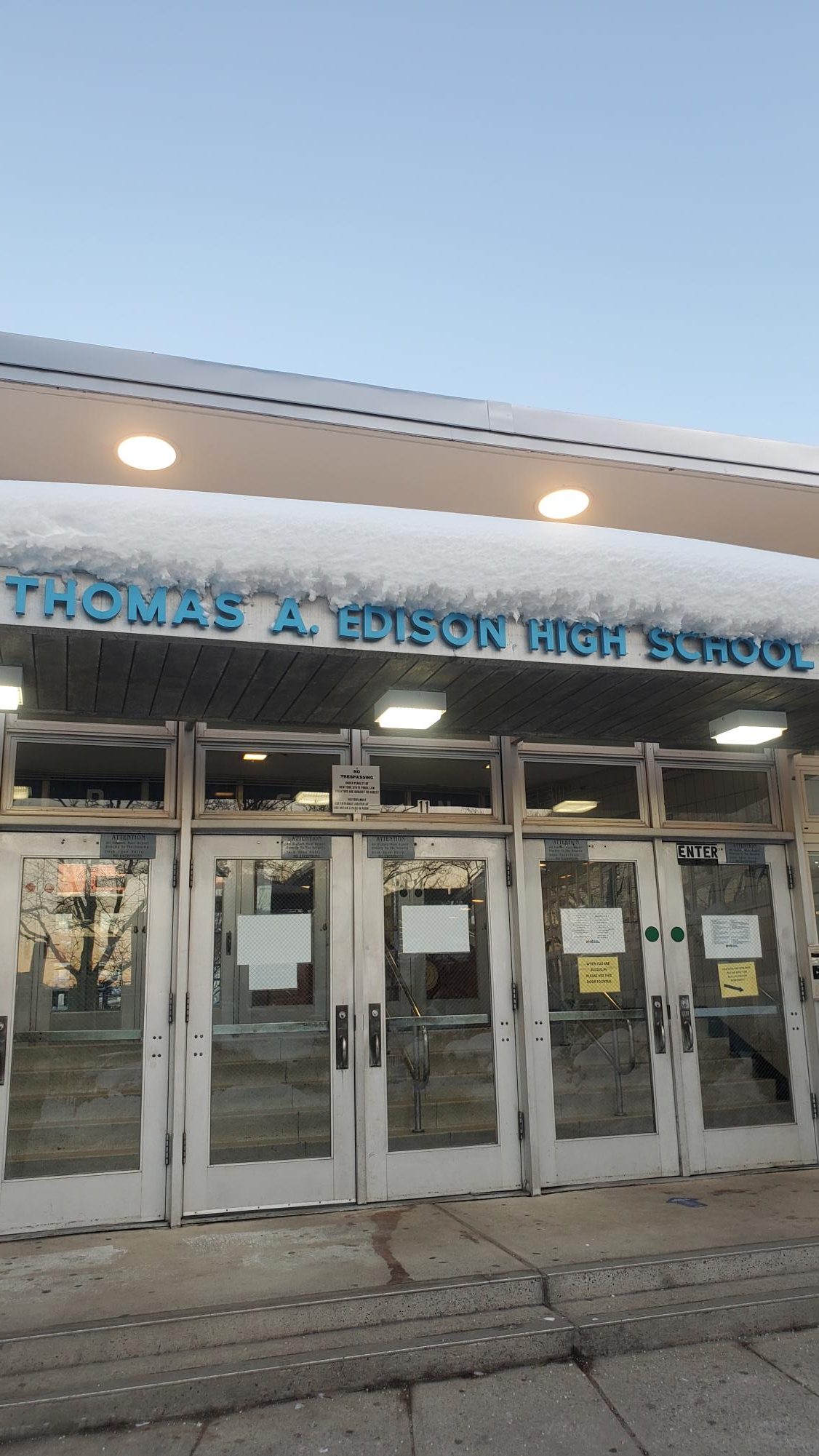 The snow had staying-power at Edison after most recent store.