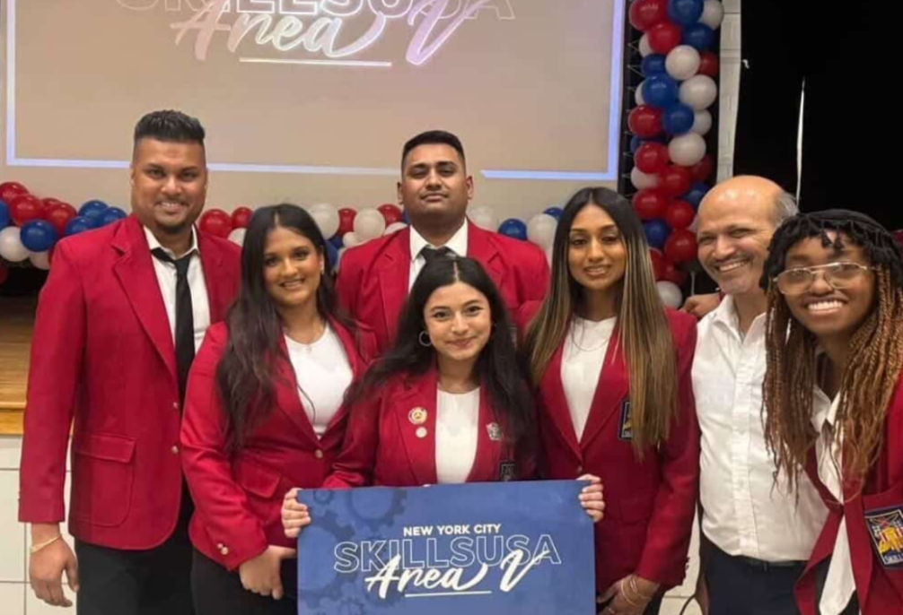 The Thomas A. Edison High School's SkillsUSA 2025-2026 officers.