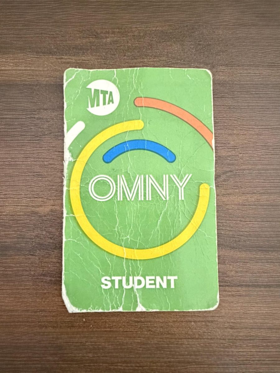 A close-up of a Student OMNY card issued this September