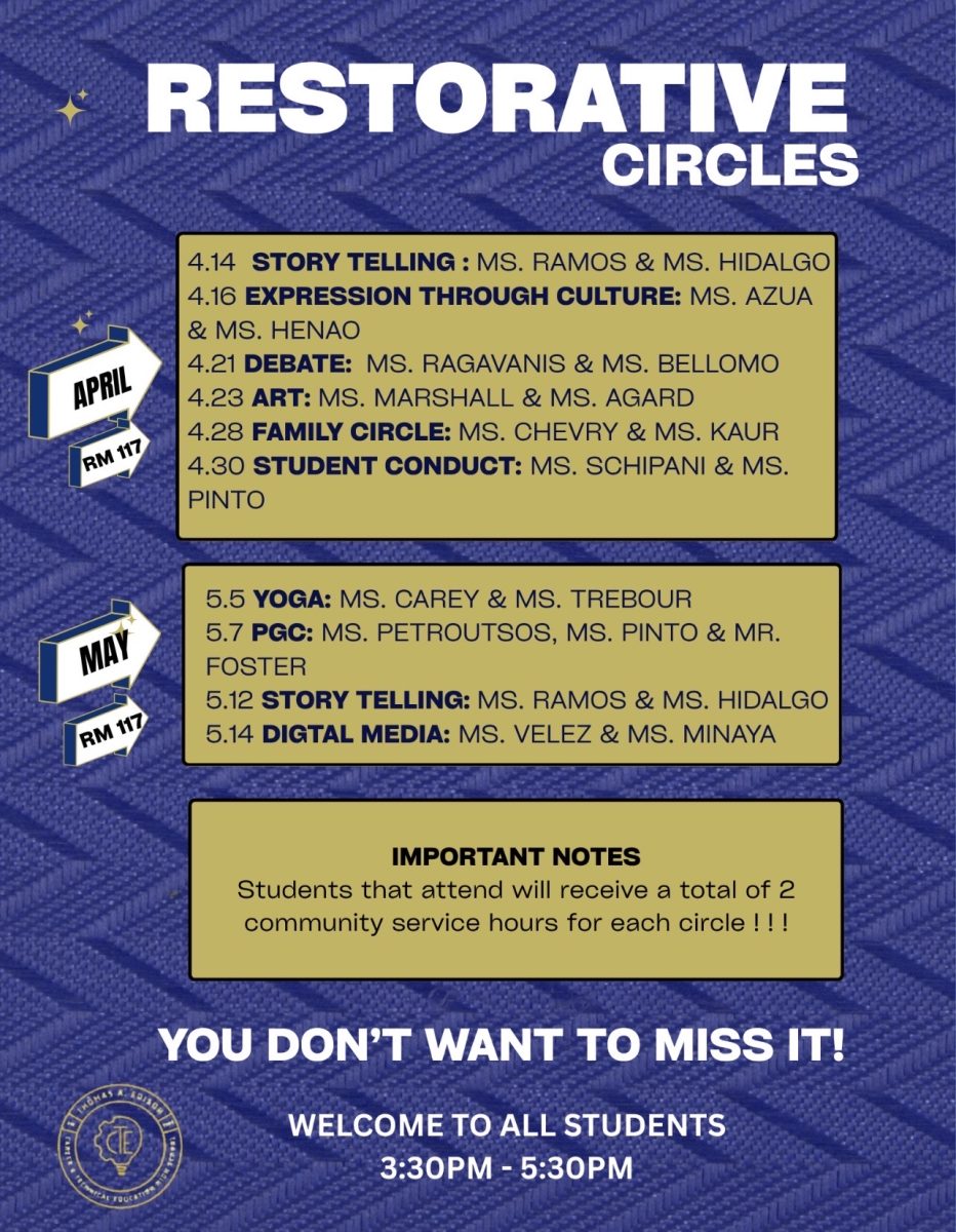 Check out the upcoming schedule for restorative justice circles to see which dates and topics you are interested in attending.