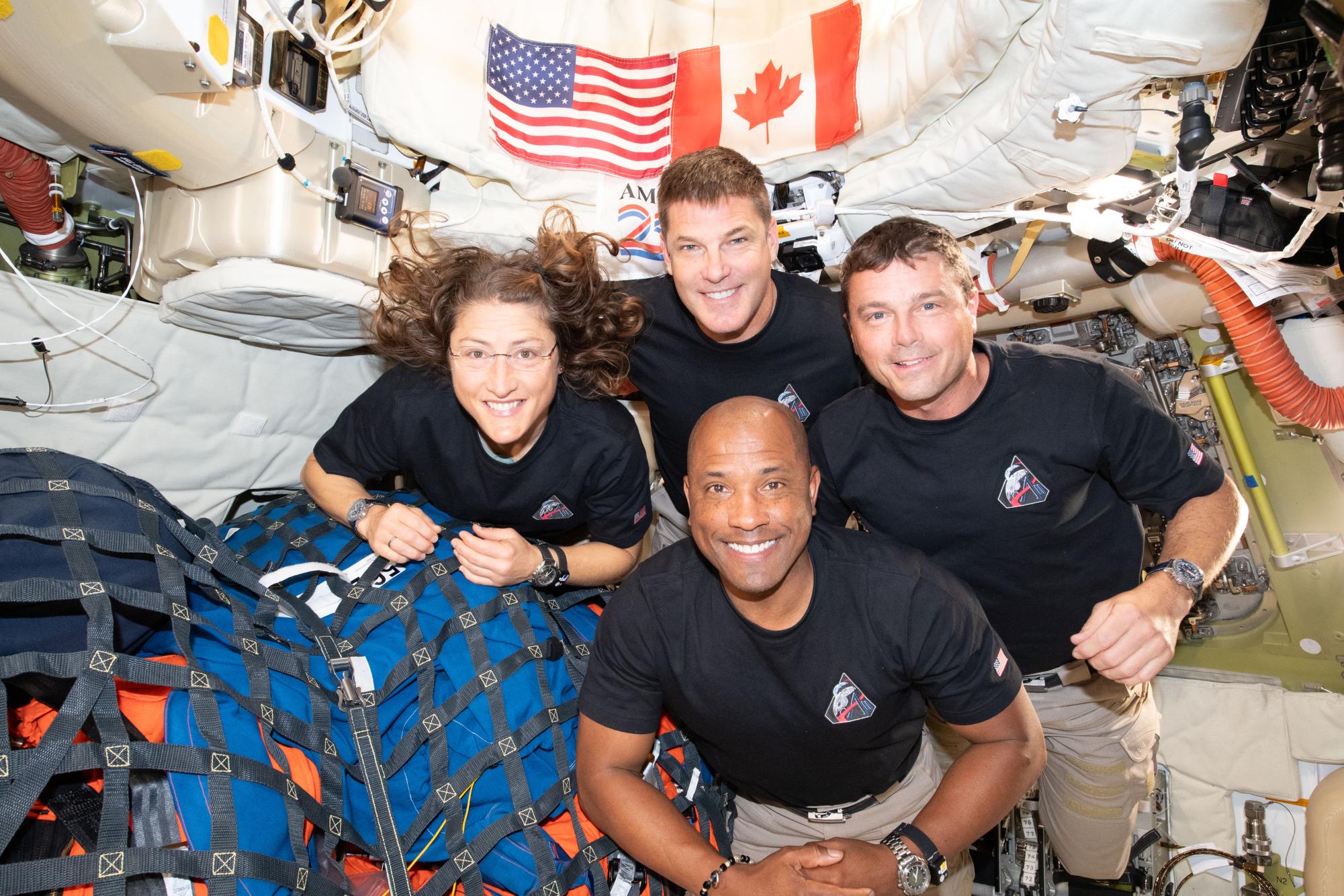  The crew of the Artemis II Orion capsule pose for a picture in zero gravity. Photo courtesy of NASA via Flickr CC BY-NC-ND 4.0
